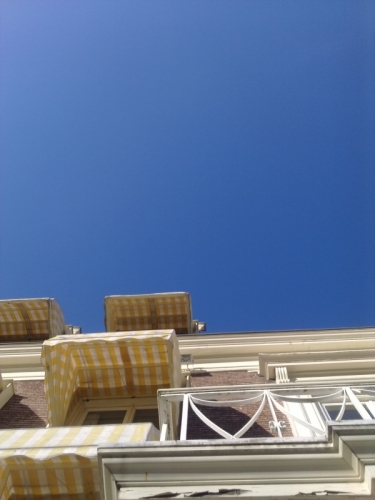 nog geen wolkje aan de lucht
